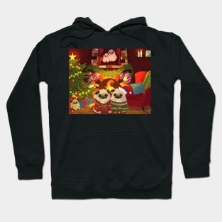 Pug Christmas Hoodie